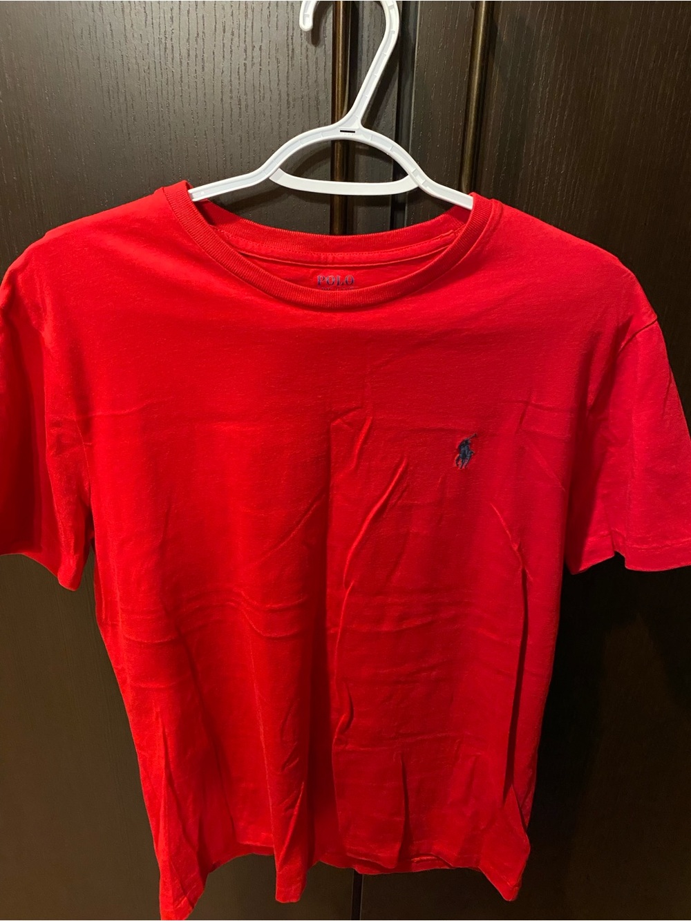 Polo by Ralph Lauren Red Short Sleeve Crewneck Tee with Navy Pony